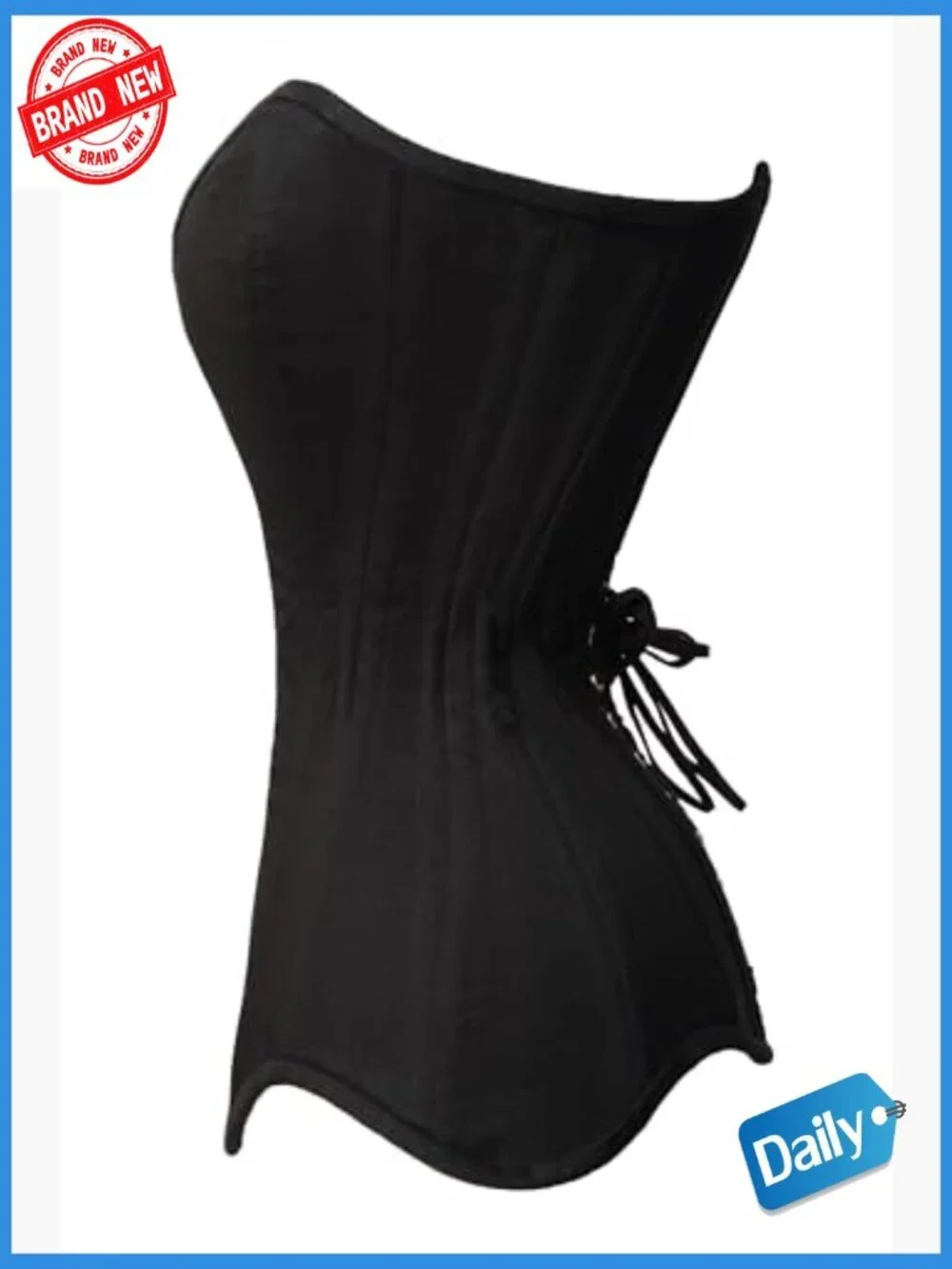 Heavy Duty Overbust Waist Training Corset, 26 Steel Bones, Hourglass Shaper
